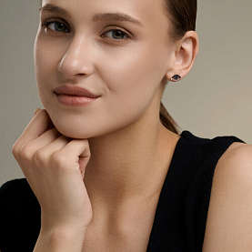 Серьги SOKOLOV - Серебро 925, Фианит (арт. 93022541)