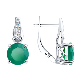 Серьги Diamant - Серебро 925, Фианит (арт. 94-320-00408-1)