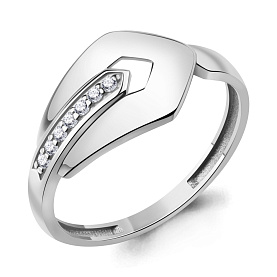 Кольцо Аквамарин - Серебро 925, Фианит (арт. 600886А.5)