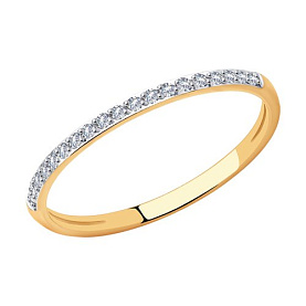 Кольцо SOKOLOV - Золото 585, Фианит (арт. 018806)