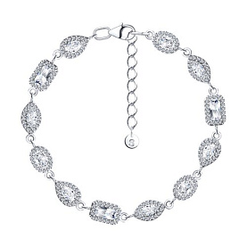 Браслет SOKOLOV - Серебро 925, Фианит (арт. 94051628)