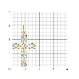 Подвеска SOKOLOV - Золото 585, Горный хрусталь (арт. 732158)