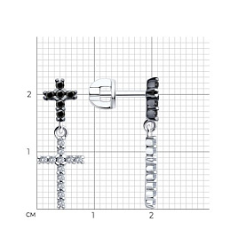 Серьги SOKOLOV - Серебро 925, Фианит (арт. 94026449)