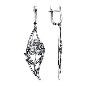 Серьги Красная пресня - Серебро 925 (арт. 33015636)