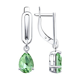 Серьги Diamant - Серебро 925, Кристалл (арт. 94-121-00244-2)