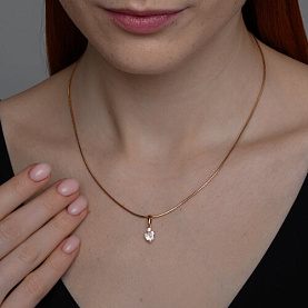 Подвеска SOKOLOV - Золото 585, Фианит (арт. 036644)