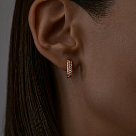 Серьги SOKOLOV - Серебро 925, Фианит (арт. 93020635)