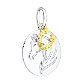 Подвеска Diamant - Серебро 925, Фианит (арт. 94-130-00133-1)