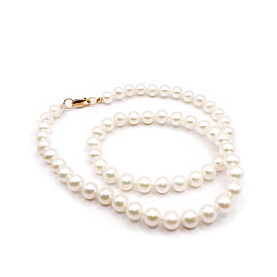 Колье Платинэкс - Золото 585, Жемчуг культивированный (арт. А100-693)