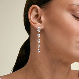 Серьги SOKOLOV - Серебро 925, Горный хрусталь (арт. 92025379)