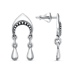 Серьги Красная пресня - Серебро 925 (арт. 33017442)