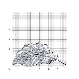 Брошь SOKOLOV - Серебро 925, Фианит (арт. 94040184)