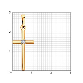 Подвеска Diamant - Золото 585, Фианит (арт. 51-130-00411-1)