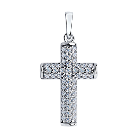 Подвеска SOKOLOV - Серебро 925, Фианит (арт. 94032566)