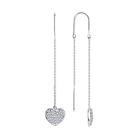 Серьги Diamant - Серебро 925, Фианит (арт. 94-120-01017-2)