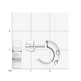 Серьги Diamant - Серебро 925, Керамика (арт. 94-122-01454-2)