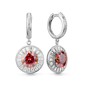 Серьги Дар - Серебро 925, Синтетический муассанит, Фианит (арт. С-5268рс1616100)