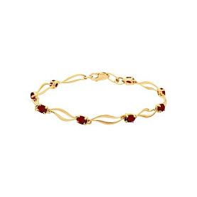 Браслет SOKOLOV - Золото 585, Гранат (арт. 750028)