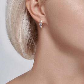 Серьги SOKOLOV - Золото 585, Фианит (арт. 51-120-02031-1)