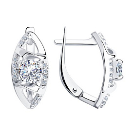 Серьги Diamant - Серебро 925, Фианит (арт. 94-120-00733-1)