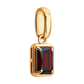 Подвеска Diamant - Серебро 925, Гранат (арт. 93-330-02395-1)