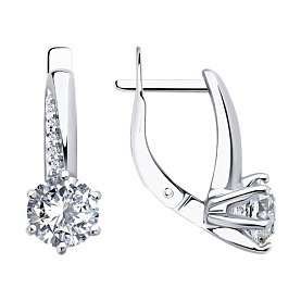 Серьги Diamant - Серебро 925, Фианит (арт. 94-120-02134-1)