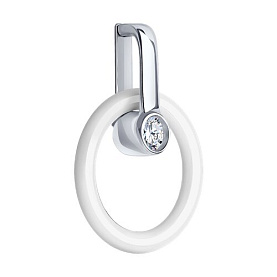 Подвеска Diamant - Серебро 925, Керамика, Фианит (арт. 94-130-01280-2)