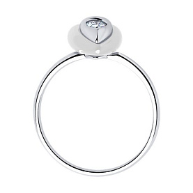 Кольцо SOKOLOV - Серебро 925, Керамика, Фианит (арт. 94013709)