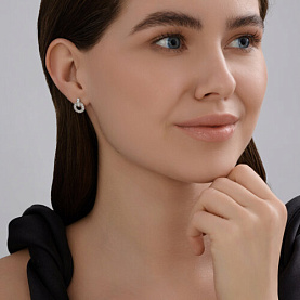 Серьги Diamant - Серебро 925, Фианит (арт. 94-120-02241-1)