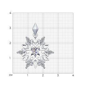 Подвеска SOKOLOV - Серебро 925, Фианит (арт. 94031934)