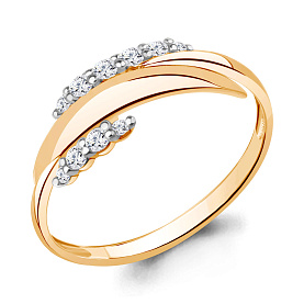 Кольцо Аквамарин - Серебро 925, Фианит (арт. 67751А.6)