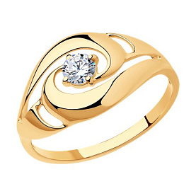 Кольцо SOKOLOV - Серебро 925, Фианит (арт. 93010598)