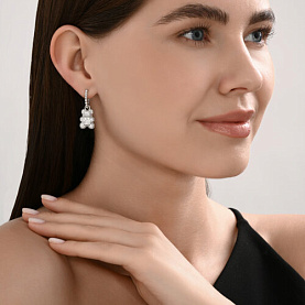 Серьги SOKOLOV - Серебро 925, Фианит (арт. 94027103)