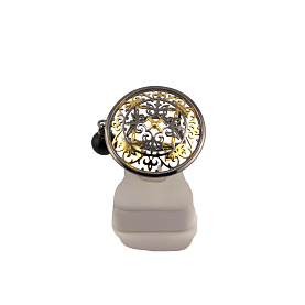 Кольцо Янтарная волна - Серебро 925, Янтарь (арт. 820997ч)