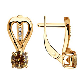 Серьги Diamant - Серебро 925, Фианит (арт. 93-120-01551-2)