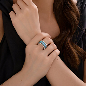 Кольцо Diamant - Серебро 925, Синтетический ситалл , Фианит (арт. 94-310-02192-1)