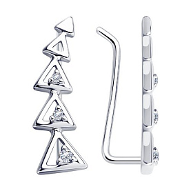 Серьги Diamant - Серебро 925, Фианит (арт. 94-120-01168-1)