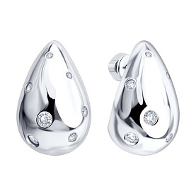 Серьги SOKOLOV - Серебро 925, Фианит (арт. 94027686)