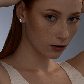 Серьги SOKOLOV - Серебро 925, Фианит (арт. 94024816)