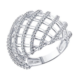 Кольцо SOKOLOV - Серебро 925, Фианит (арт. 94014727)