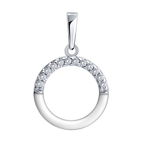 Подвеска Diamant - Серебро 925, Фианит, Эмаль (арт. 94-130-00241-1)