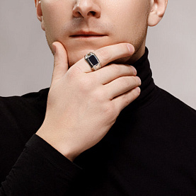 Кольцо SOKOLOV - Серебро 925, Синтетическая шпинель, Фианит (арт. 94011394)