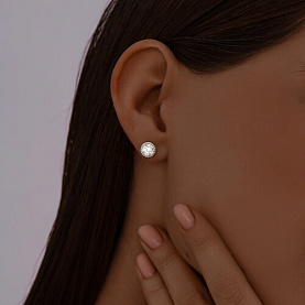 Серьги SOKOLOV - Серебро 925, Фианит (арт. 94021035)