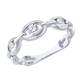 Кольцо SOKOLOV - Серебро 925, Фианит (арт. 94014671)