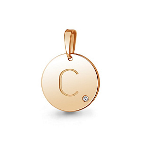 Подвеска Аквамарин - Серебро 925, Фианит (арт. 24609.6)