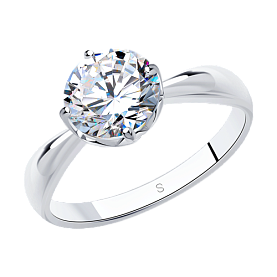 Кольцо SOKOLOV - Серебро 925, Фианит (арт. 94013549)