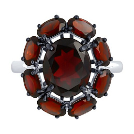 Кольцо SOKOLOV - Серебро 925, Гранат (арт. 92014299)