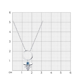 Колье Diamant - Серебро 925, Фианит (арт. 94-170-00095-1)
