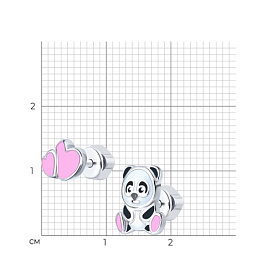 Серьги SOKOLOV - Серебро 925, Эмаль (арт. 94027011)