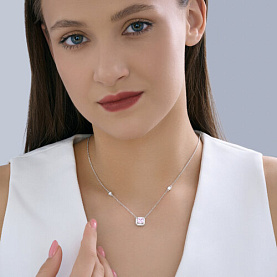 Колье SOKOLOV - Серебро 925, Фианит (арт. 94071271-91)